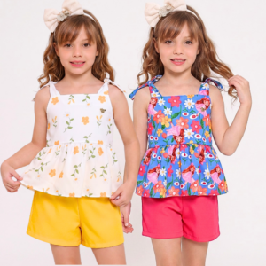 Conjunto Leticia com short de bolso faca
