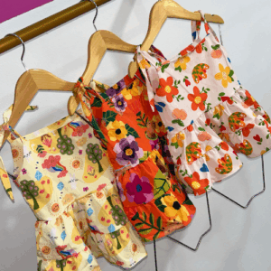 KIT 3 blusas  PROMOÇÃO femininas infantil com estampas de verão
