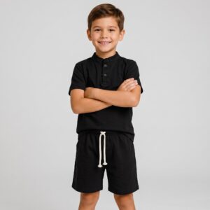 Conjunto Gola Padre Masculino Linho Misto