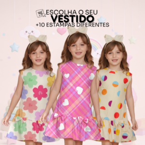 Vestido Gabi estampas digitais